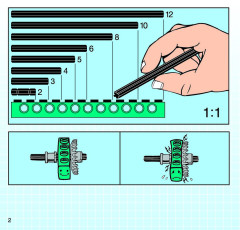 LEGO 8202 instructions page 2 – build guide
