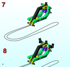 LEGO 8202 instructions page 8 – build guide
