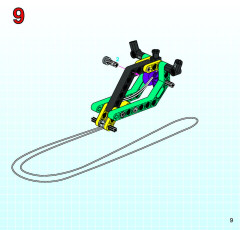 LEGO 8202 instructions page 9 – build guide