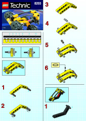 LEGO 8203 instructions page 1 – build guide