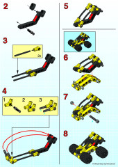 LEGO 8203 instructions page 2 – build guide