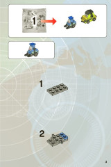 LEGO 8206 instructions page 3 – build guide