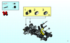 LEGO 8207 instructions page 11 – build guide