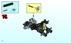 LEGO 8207 instructions page 12 – build guide