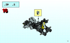 LEGO 8207 instructions page 13 – build guide