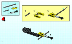 LEGO 8207 instructions page 4 – build guide