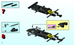 LEGO 8207 instructions page 6 – build guide