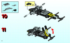 LEGO 8207 instructions page 8 – build guide
