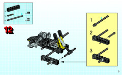 LEGO 8207 instructions page 9 – build guide