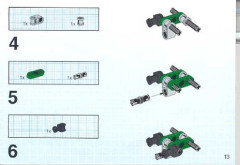 LEGO 8208 instructions page 13 – build guide