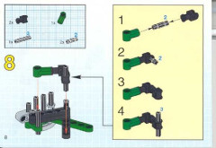 LEGO 8208 instructions page 8 – build guide