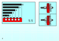 LEGO 8209 instructions page 2 – build guide