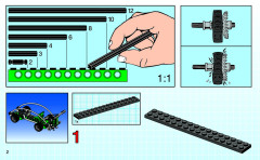 LEGO 8213 instructions page 2 – build guide