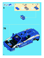 LEGO 8214 instructions page 38 – build guide