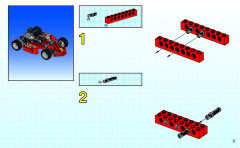 LEGO 8219 instructions page 3 – build guide
