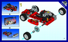 LEGO 8219 instructions page 41 – build guide