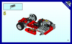 LEGO 8219 instructions page 45 – build guide