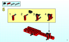 LEGO 8219 instructions page 5 – build guide
