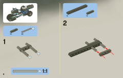 LEGO 8221 instructions page 6 – build guide