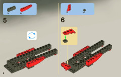 LEGO 8227 instructions page 8 – build guide