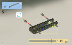 LEGO 8228 instructions page 8 – build guide