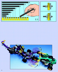 LEGO 8245 instructions page 2 – build guide