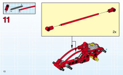 LEGO 8247 instructions page 10 – build guide