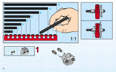 LEGO 8247 instructions page 2 – build guide
