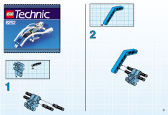 LEGO 8252 instructions page 3 – build guide
