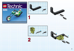 LEGO 8255 instructions page 3 – build guide