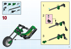 LEGO 8255 instructions page 9 – build guide