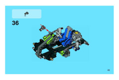 LEGO 8256 instructions page 43 – build guide