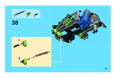 LEGO 8256 instructions page 45 – build guide