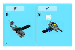 LEGO 8256 instructions page 8 – build guide