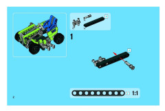 LEGO 8256 instructions page 2 – build guide