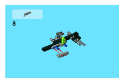 LEGO 8256 instructions page 7 – build guide