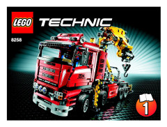LEGO 8258 instructions page 1 – build guide