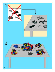 LEGO 8258 instructions page 4 – build guide