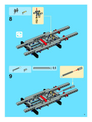LEGO 8258 instructions page 9 – build guide
