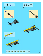 LEGO 8258 instructions page 3 – build guide