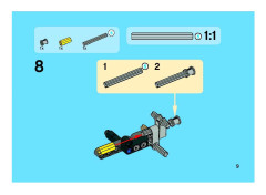 LEGO 8259 instructions page 9 – build guide