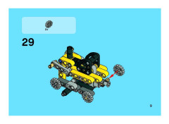 LEGO 8259 instructions page 9 – build guide