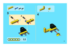 LEGO 8259 instructions page 9 – build guide