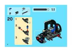LEGO 8260 instructions page 2 – build guide