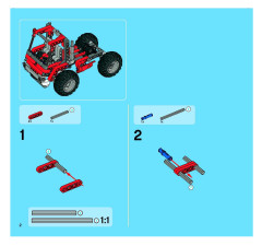 LEGO 8261 instructions page 2 – build guide