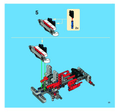LEGO 8261 instructions page 23 – build guide