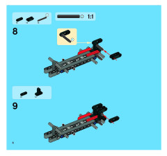LEGO 8261 instructions page 6 – build guide
