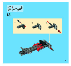 LEGO 8261 instructions page 9 – build guide