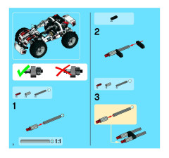 LEGO 8262 instructions page 2 – build guide