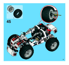 LEGO 8262 instructions page 45 – build guide